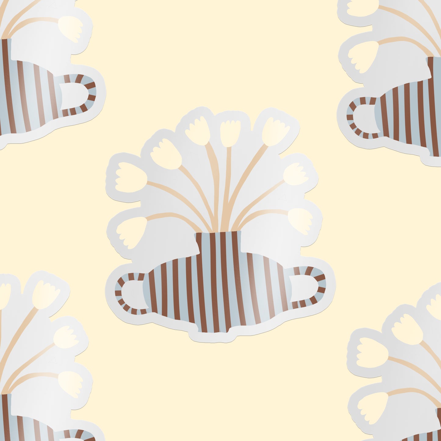 Sticker - Striped Vase