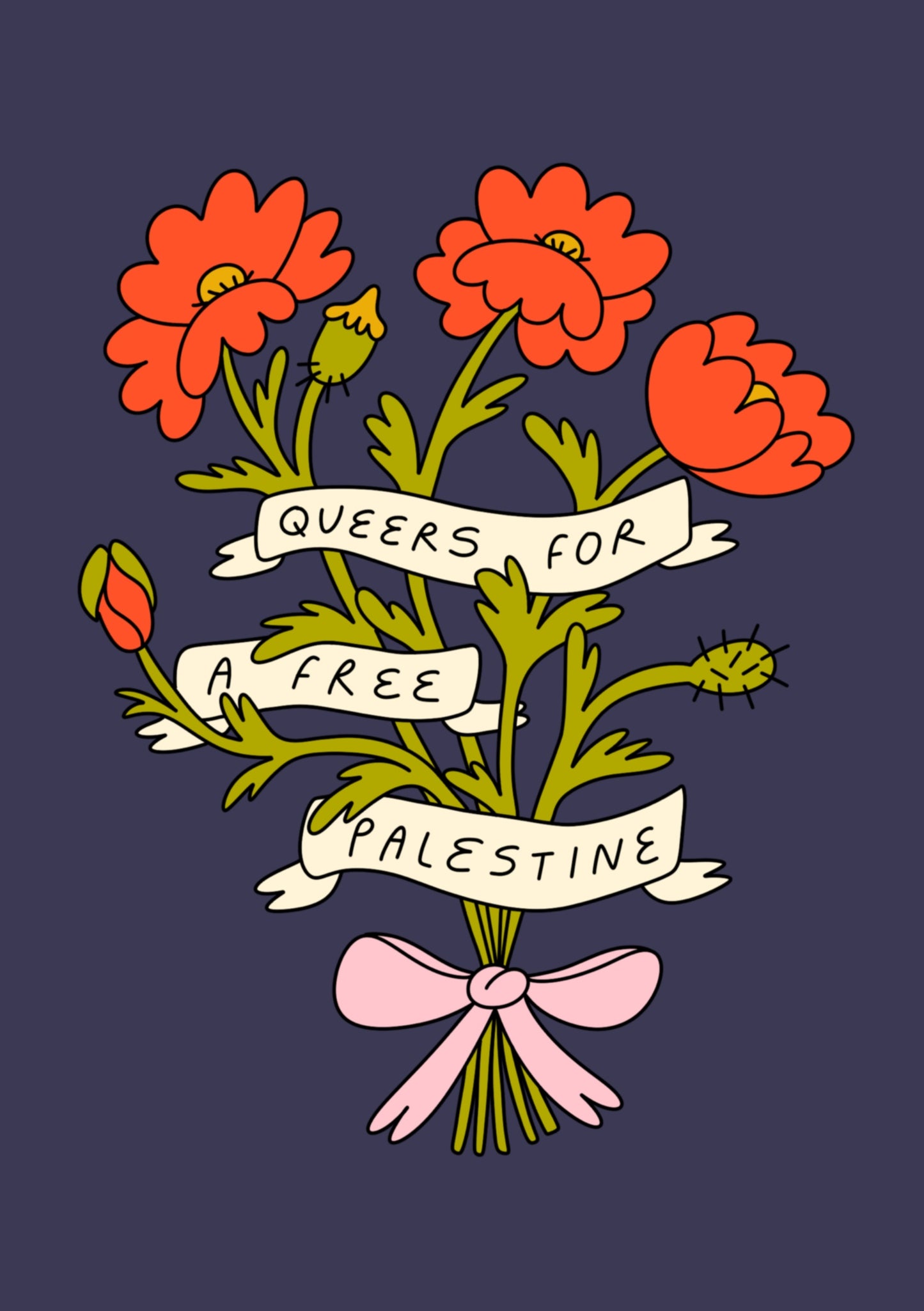 A5 Print - Queers For A Free Palestine