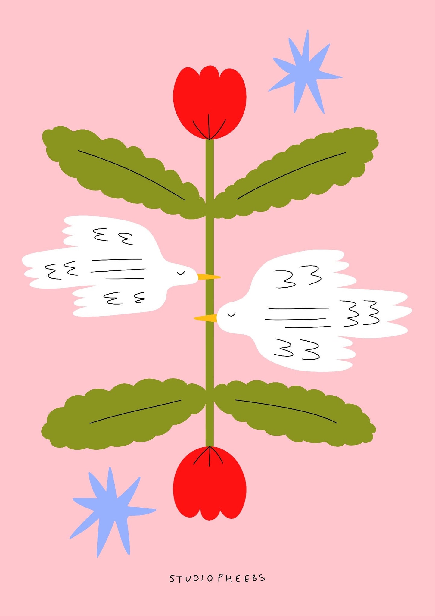 A6 Print - Lovebirds