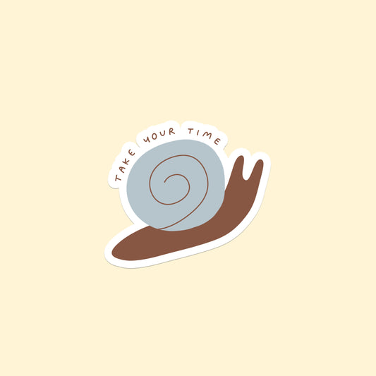 Sticker - Take Your Time Snail