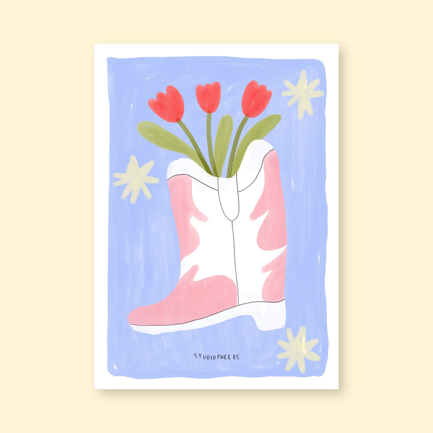 A6 Print - Cowboy Boot
